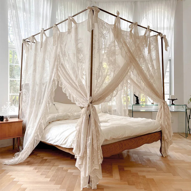 โก Dreamy Lace Canopy Curtains