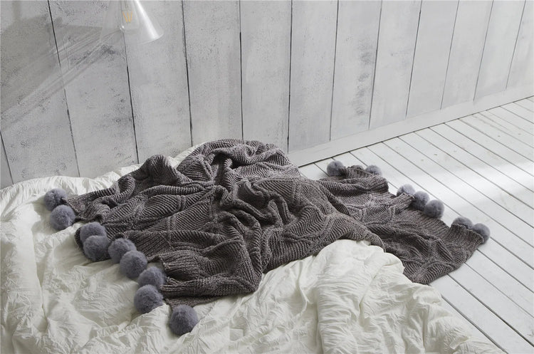 ♡ Dandelion Wishes ~ Knitted Throw Blanket