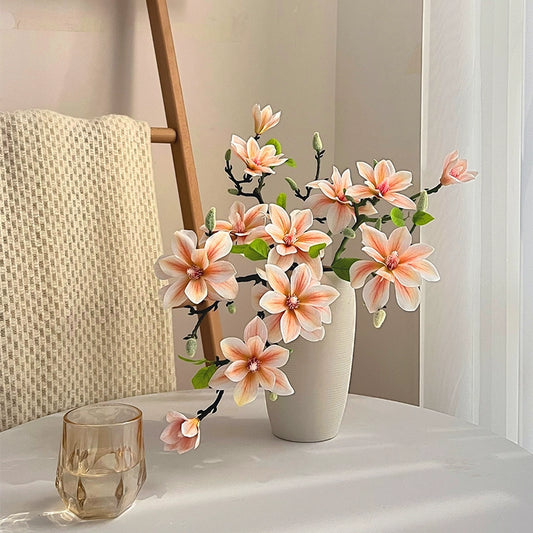 Magnolia Fake/Artificial Flower Decoration Dining Table Flower in Living Room Decoration Classy Decoration Flower Classy Imitation Flower