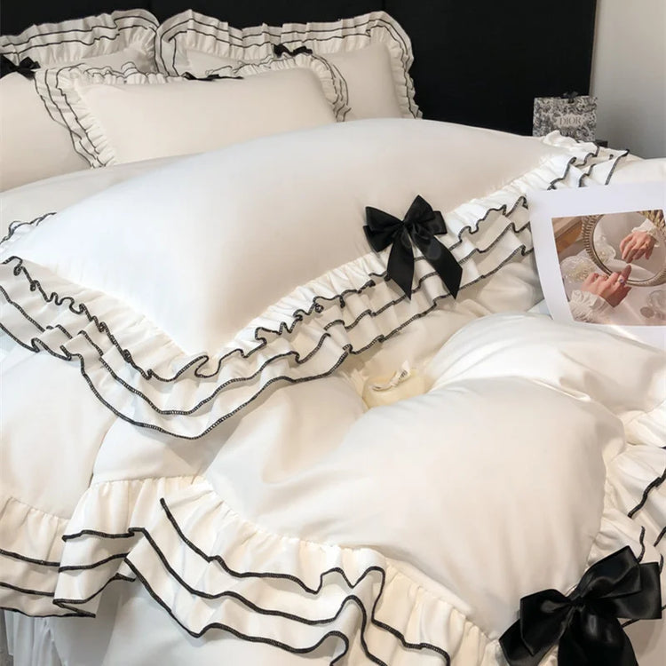 ♡ Ophelia's Moonlit Ruffles ~ Duvet Ensemble