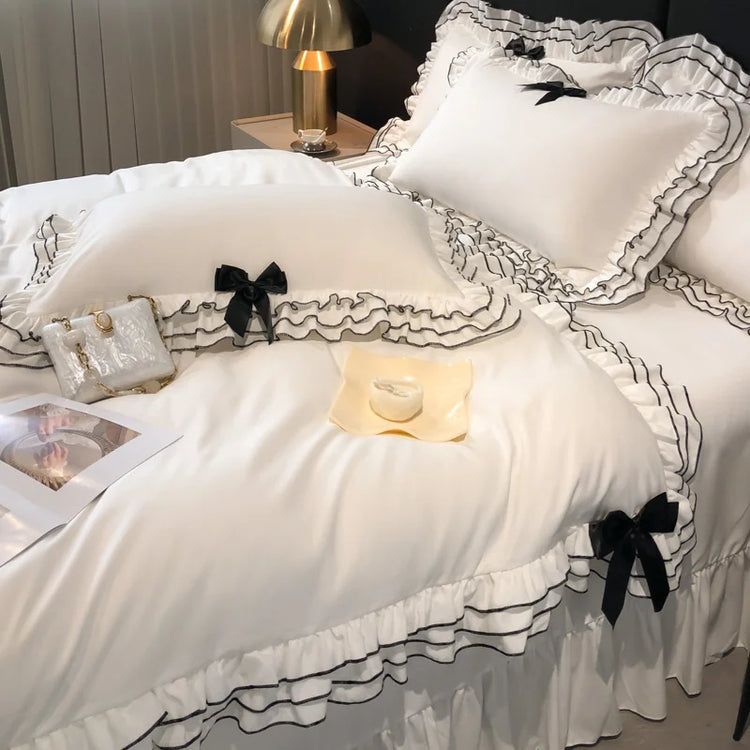 ♡ Ophelia's Moonlit Ruffles ~ Duvet Ensemble