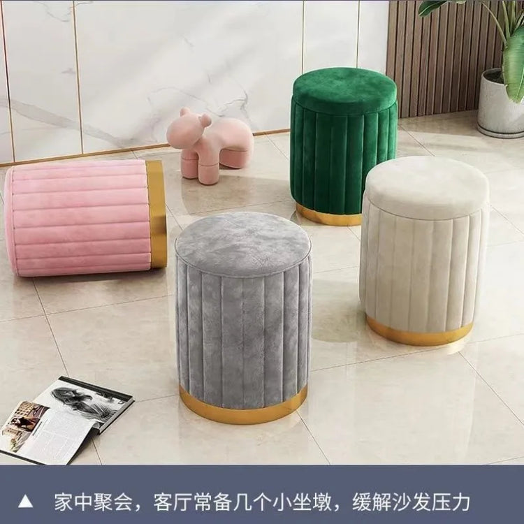 Makeup Stools Light Luxury Round Stools Chairs Bedrooms Sofas Side Stools Dressing Stool Vanity Chairs Ottomans Storage Bench