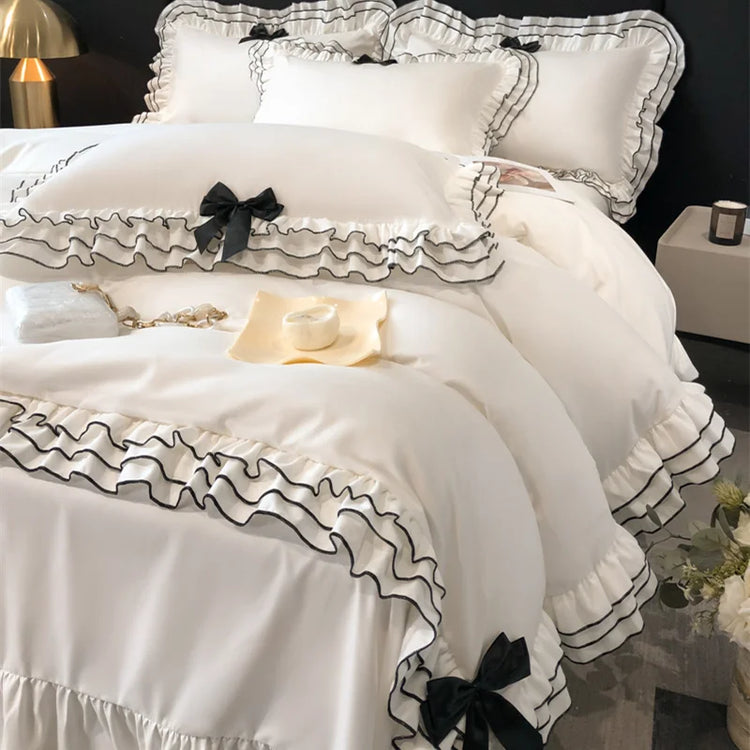 ♡ Ophelia's Moonlit Ruffles ~ Duvet Ensemble