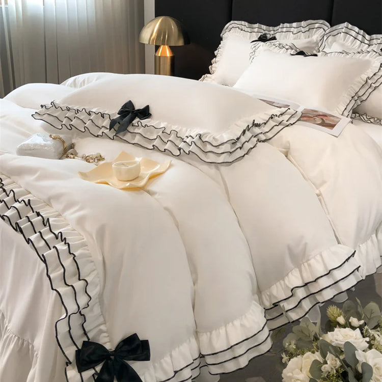 ♡ Ophelia's Moonlit Ruffles ~ Duvet Ensemble