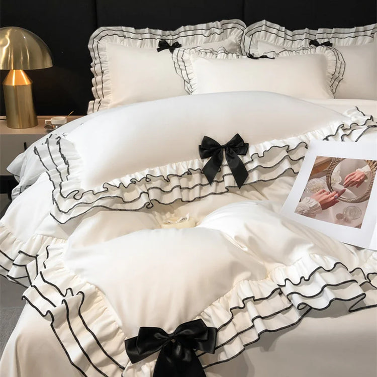 ♡ Ophelia's Moonlit Ruffles ~ Duvet Ensemble