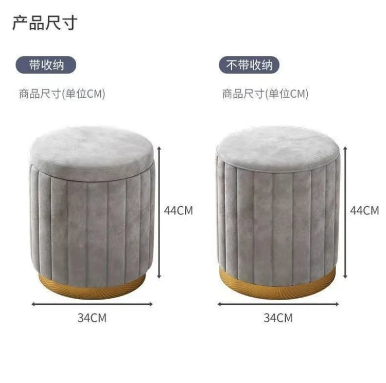 Makeup Stools Light Luxury Round Stools Chairs Bedrooms Sofas Side Stools Dressing Stool Vanity Chairs Ottomans Storage Bench